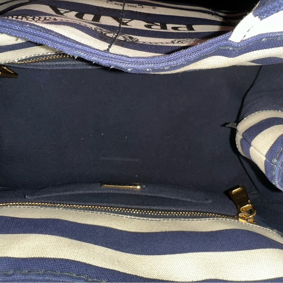 Prada Canapa large blue and white tote - Picture 9 of 9